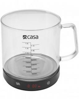 Casa Electronic Kitchen Scale with Glass Measuring Jug Photo