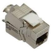 Unbranded CAT6A Shielded Slim Keystone Jack Photo
