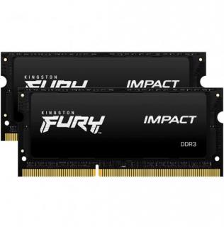 Kingston Fury Impact 2 x 4GB 1600MHz DDR3L Notebook Memory Kit - Black (KF316LS9IBK2/8) Photo