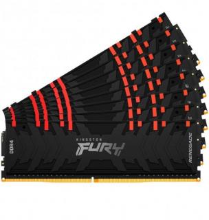 Kingston Fury Renegade RGB 8 x 32GB 3200MHz DDR4 Desktop Memory Kit - Black (KF432C16RBAK8/256) Photo