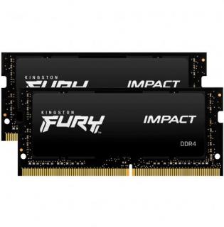 Kingston Fury Impact 2 x 8GB 2933MHz DDR4 Notebook Memory Kit - Black (KF429S17IBK2/16) Photo