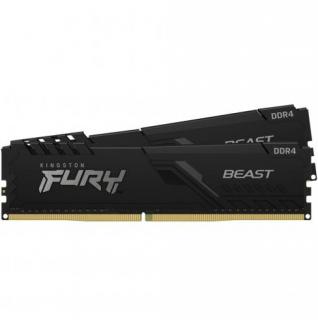 Kingston Fury Beast Black 2 x 8GB 3200MHz DDR4 Desktop Memory Kit- Black (KF432C16BBK2/16) Photo