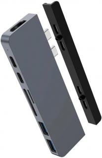 Hyper HyperDrive Duo HD28C 7-in-2 USB-C PD 100W Multi-Port Hub - Space Grey Photo